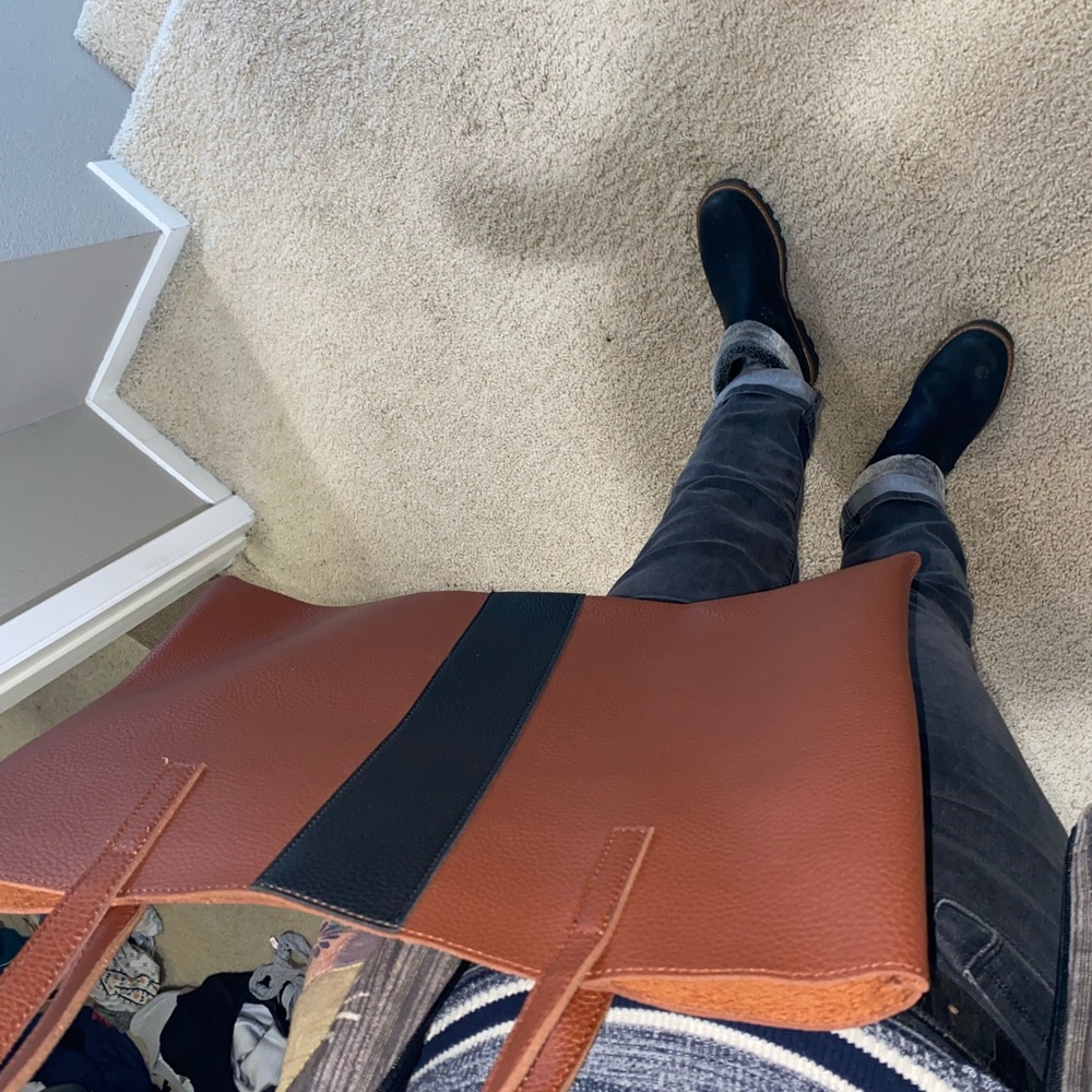 Vince Camuto Leather Tote